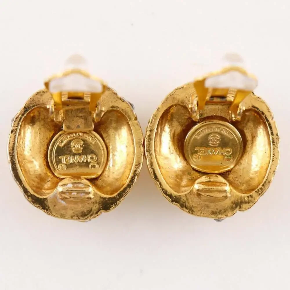 Chanel Vintage Earrings Rhinestone #256811C61B